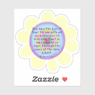 ローマ15:13カスタムビニールのシール シール