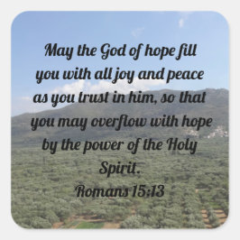 ローマ15:13キリスト賛美教の聖書 スクエアシール