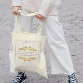 ローマ15:13フローラ トートバッグ