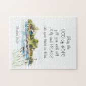 ローマ15:13希望の神キリスト教の聖書聖句 ジグソーパズル (横)