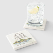 ローマ15:13希望の神キリスト教の聖書聖句 ストーンコースター (横)