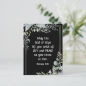 ローマ15:13希望の神キリスト教の聖書聖句 ポストカード (スタンド正面)