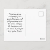 ローマ15:13希望の神キリスト教の聖書聖句 ポストカード (裏面)