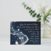 ローマ15:13希望の神バイブル聖句 ポストカード (スタンド正面)