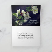 ローマ15:13希望の神ホワイトフラワー カード (内部)