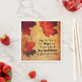 ローマ15:13希望の神紅葉 スタンダードカクテルナプキン (インサイチュ)