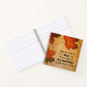 ローマ15:13希望の神紅葉 ノートブック (内部)