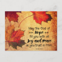 ローマ15:13希望の神紅葉