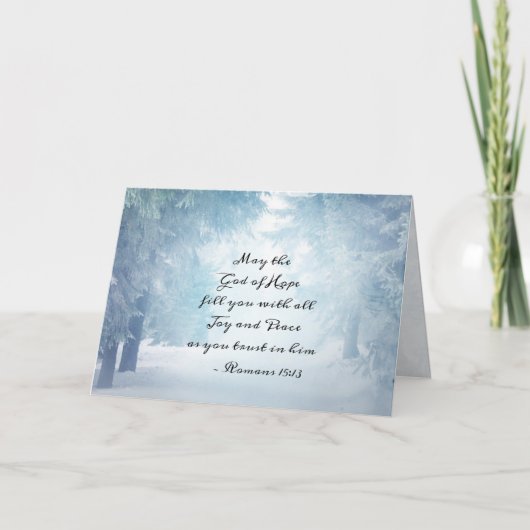 ローマ15:13希望の神 カード (正面)