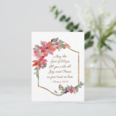 ローマ15:13希望の神、クリスマス ポストカード (スタンド正面)