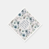 ローマ15:13希望の神、フローラ スタンダードカクテルナプキン (角)