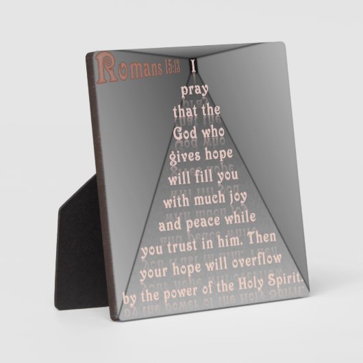 ローマ15:13 フォトプラーク (正面)