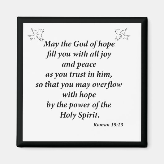 ローマ15:13 マグネット (正面)