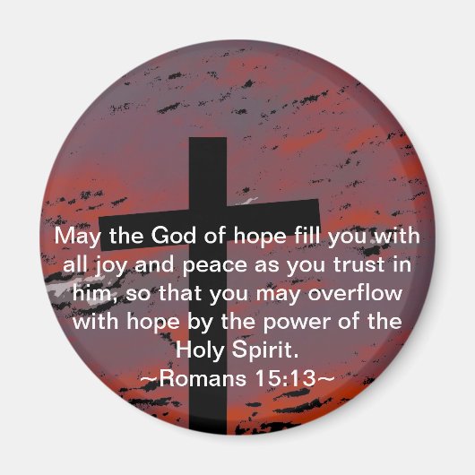 ローマ15:13 マグネット (正面)