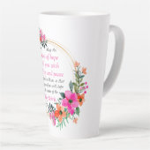 ローマ15:13 – 希望の神バイブル聖句フローラ カフェラテマグ (右アングル)