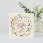 ローマ15:15キリスト教聖書聖句の水色 シーズンカード (スタンド正面)