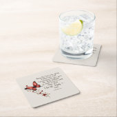 ローマ15:5聖書の聖句のイメージ スクエアペーパーコースター (インサイチュ)