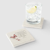 ローマ15:5聖書の聖句のイメージ ストーンコースター (横)