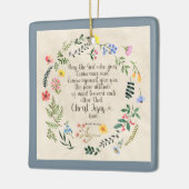 ローマ15:5聖書の聖句のイメージ セラミックオーナメント (左)