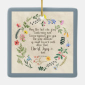 ローマ15:5聖書の聖句のイメージ セラミックオーナメント (裏面)