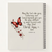 ローマ15:5聖書の聖句のイメージ ノートブック (裏面)