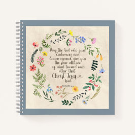 ローマ15:5聖書の聖句のイメージ ノートブック