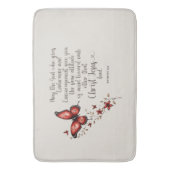 ローマ15:5聖書の聖句のイメージ バスマット (正面縦)