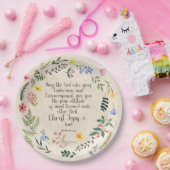 ローマ15:5聖書の聖句のイメージ ペーパープレート (パーティー)