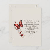 ローマ15:5聖書の聖句のイメージ ポストカード (正面/裏面)