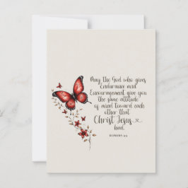 ローマ15:5聖書の聖句のイメージ ポストカード