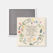 ローマ15:5聖書の聖句のイメージ マグネット (正面/裏面)