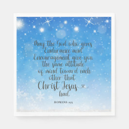 ローマ15:5聖書の聖句紙ナプキンス スタンダードランチョンナプキン