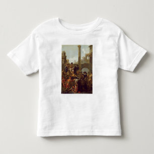 ローマ1653年のカーニバルの時間(キャンバスの油) トドラーTシャツ