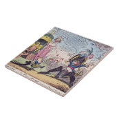ローマ1814年の王-ナポレオンを示す漫画 タイル (側面)
