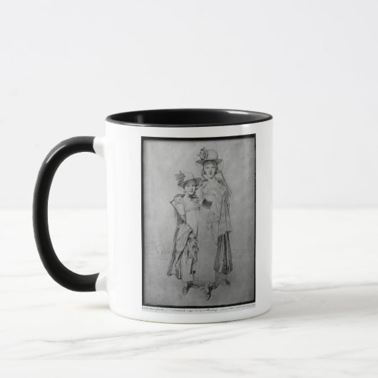 ローマ1815年のMontaguの姉妹 マグカップ (左)