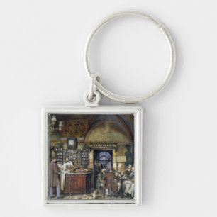 ローマ1856年のカフェ キーホルダー