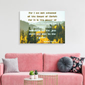 ローマ1:16 Bible Verse KJV Pic Wall Art キャンバスプリント (インサイチュ (リビング))