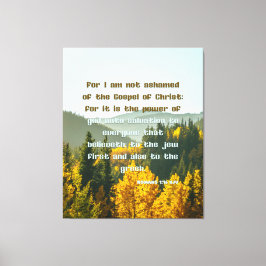 ローマ1:16 Bible Verse KJV Pic Wall Art キャンバスプリント