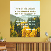 ローマ1:16 Bible Verse KJV Pic Wall Art キャンバスプリント (インサイチュ (リビング))