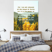 ローマ1:16 Bible Verse KJV Pic Wall Art キャンバスプリント (インサイチュ (寝室))