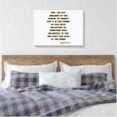 ローマ1:16 Bible Verse KJV Wall Art キャンバスプリント (インサイチュ (寝室))