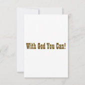 ローマ1:16 KJVバイブル聖句Pic Flat Greeting Card カード (裏面)