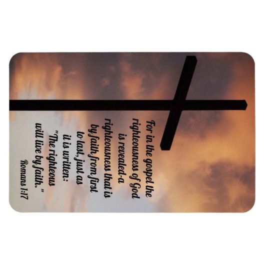 ローマ1:17 マグネット (横)