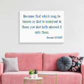 ローマ1:19 Bible Verse KJV Wall Art キャンバスプリント (インサイチュ (リビング))