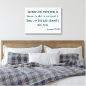 ローマ1:19 Bible Verse KJV Wall Art キャンバスプリント (インサイチュ (寝室))