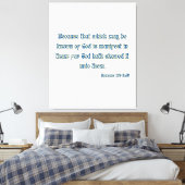 ローマ1:19 Bible Verse KJV Wall Art キャンバスプリント (インサイチュ (寝室))