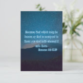 ローマ1:19 KJVバイブル聖句Pic Flat Greeting Card カード (スタンド正面)