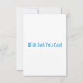 ローマ1:19 KJVバイブル聖句Pic Flat Greeting Card カード (裏面)