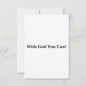 ローマ2:1 KJVバイブル聖句フラットグリーティングカード カード (裏面)