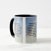 ローマ2:1 KJV聖書の詩Pic 2-Tone Mug マグカップ (正面左)